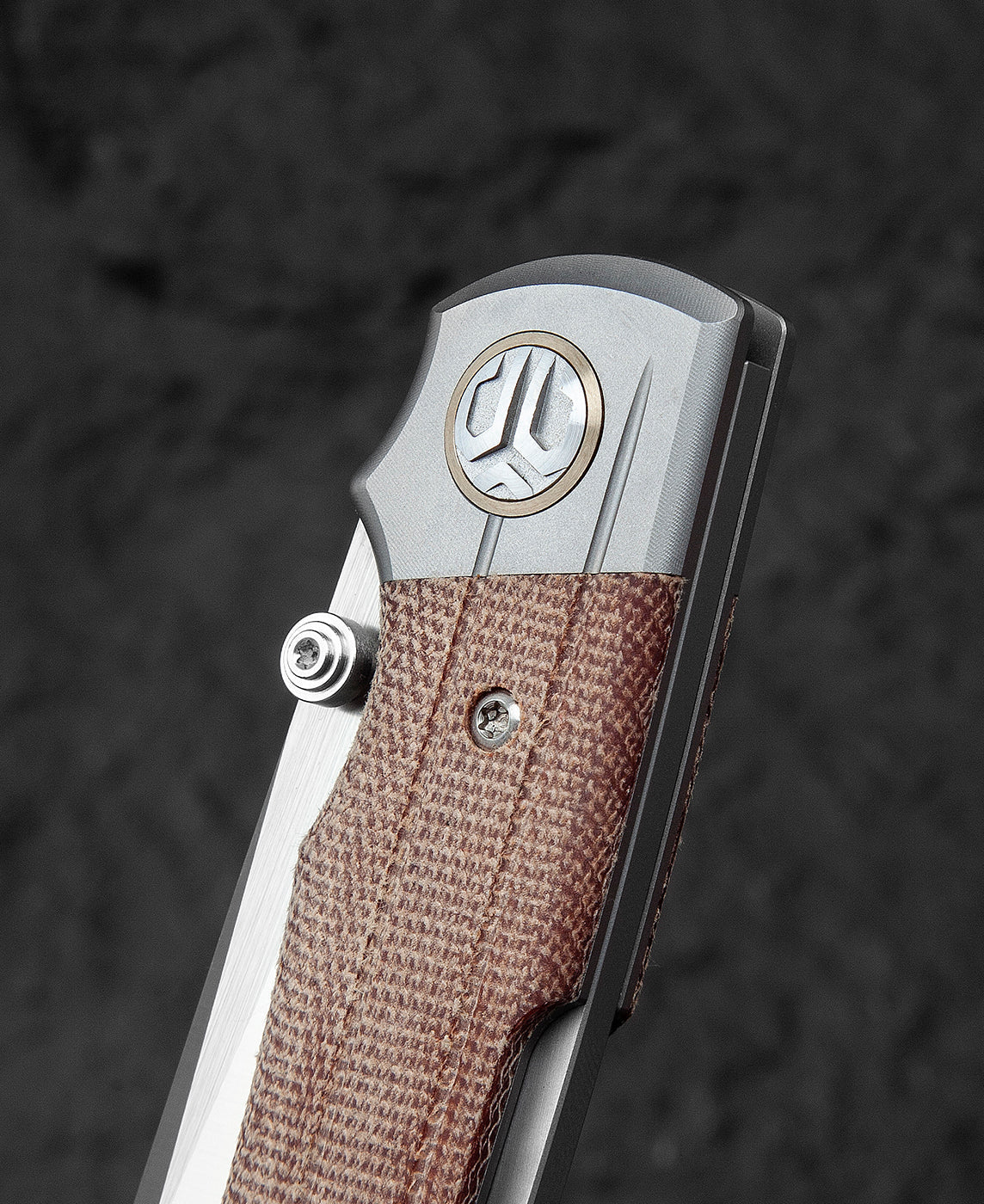 Bestech Tonic BT2204B M390 Blade Titanium+Micarta Inlay Handle Back Lock Folding Knife