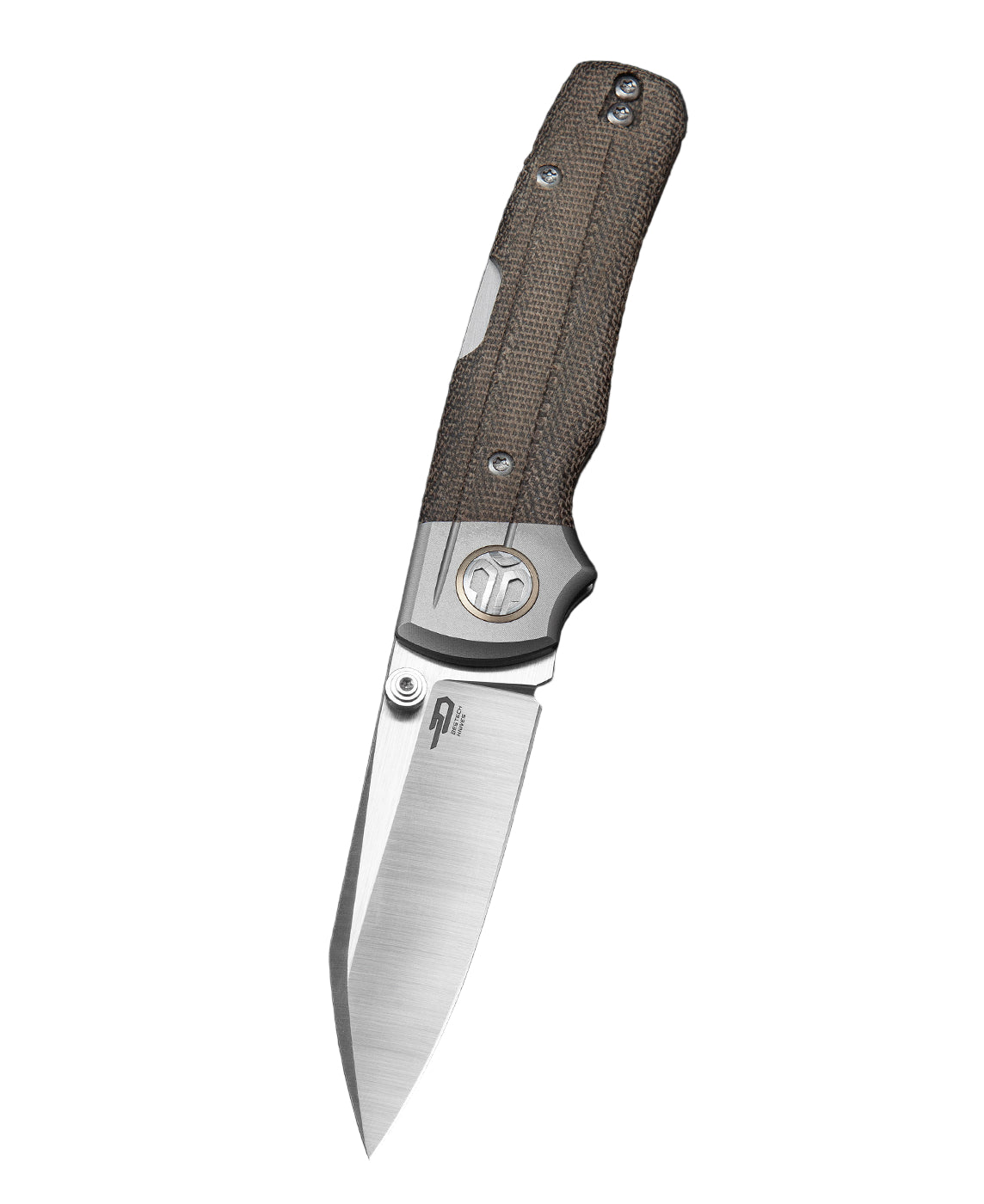 Bestech Tonic BT2204C M390 Blade Titanium+Micarta Inlay Handle Back Lock Folding Knife