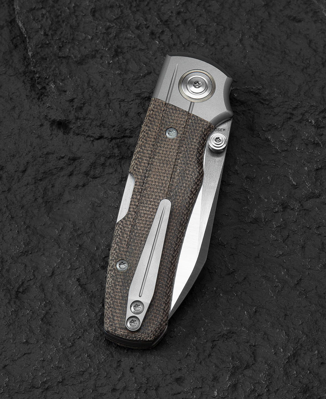 Bestech Tonic BT2204C M390 Blade Titanium+Micarta Inlay Handle Back Lock Folding Knife