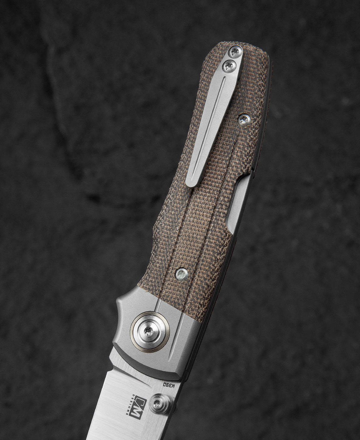 Bestech Tonic BT2204C M390 Blade Titanium+Micarta Inlay Handle Back Lock Folding Knife