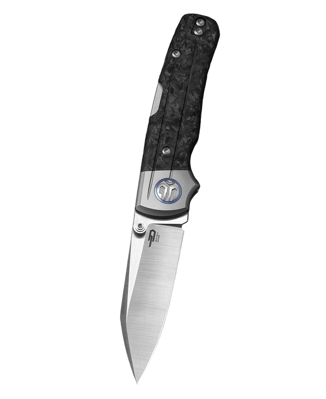 Bestech Tonic BT2204D M390 Blade Titanium+Carbon Fiber Inlay Handle Back Lock Folding Knife