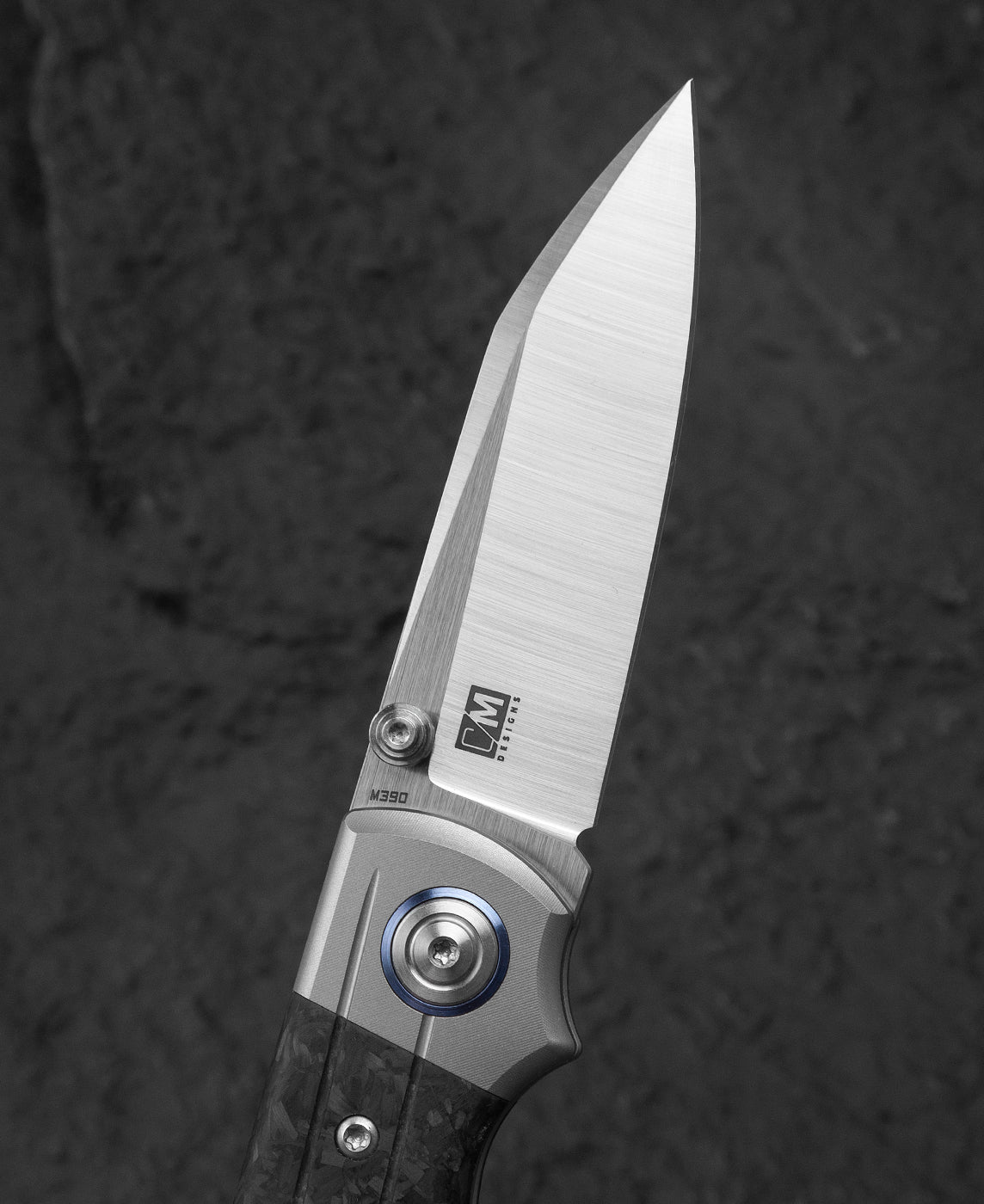 Bestech Tonic BT2204D M390 Blade Titanium+Carbon Fiber Inlay Handle Back Lock Folding Knife