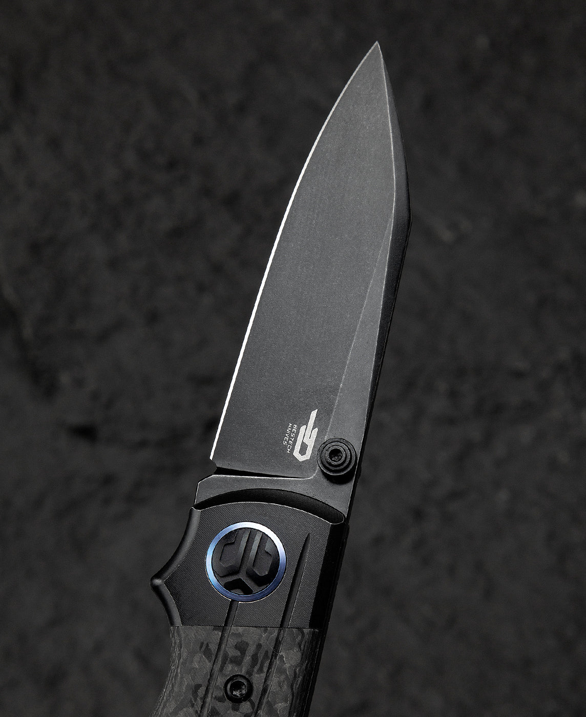 Bestech Tonic BT2204E M390 Blade Titanium+Carbon Fiber Inlay Handle Back Lock Folding Knife