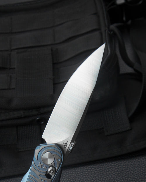 Bestech Mothus BT2206A M390 Blade Titanium Handle Crossbar Lock Folding Knife