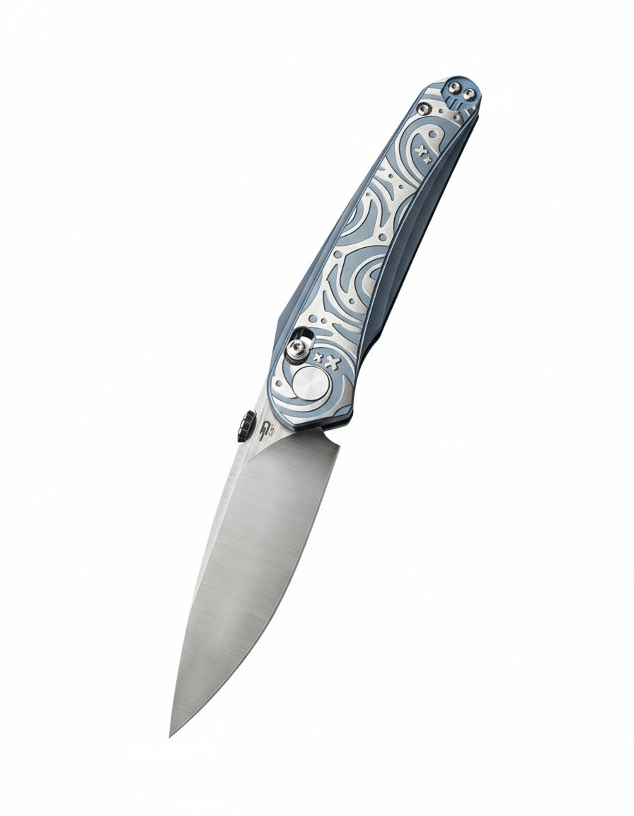 Bestech Mothus BT2206A M390 Blade Titanium Handle Crossbar Lock Folding Knife
