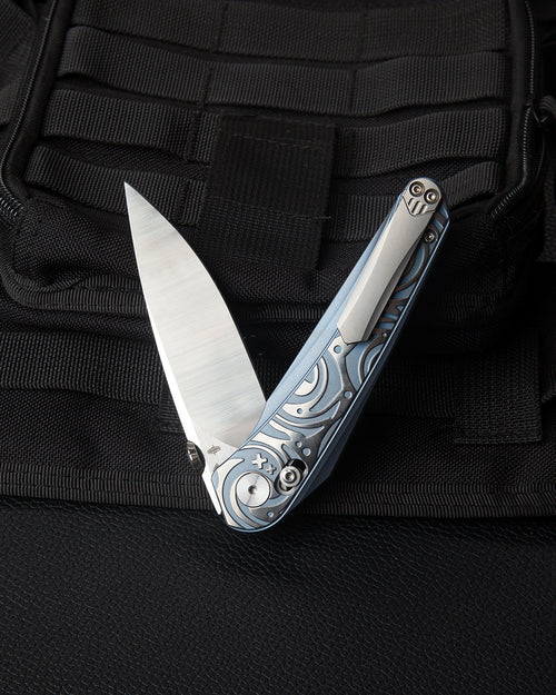 Bestech Mothus BT2206A M390 Blade Titanium Handle Crossbar Lock Folding Knife
