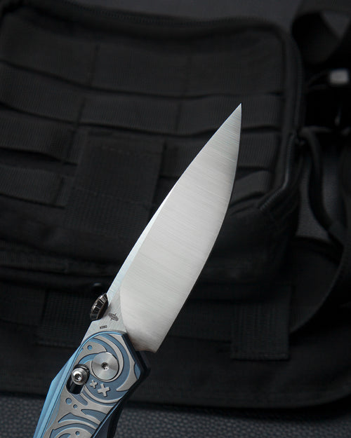 Bestech Mothus BT2206A M390 Blade Titanium Handle Crossbar Lock Folding Knife