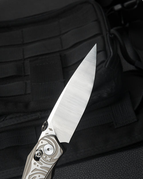 Bestech Mothus BT2206B M390 Blade Titanium Handle Crossbar Lock Folding Knife
