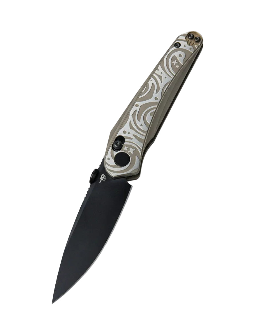 Bestech Mothus BT2206C M390 Blade Titanium Handle Crossbar Lock Folding Knife