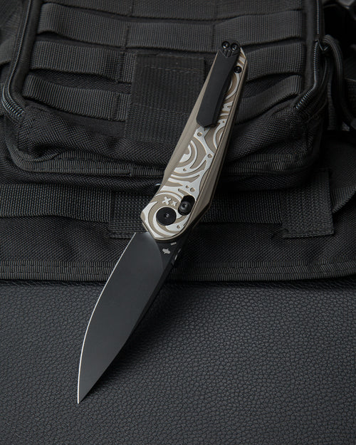 Bestech Mothus BT2206C M390 Blade Titanium Handle Crossbar Lock Folding Knife