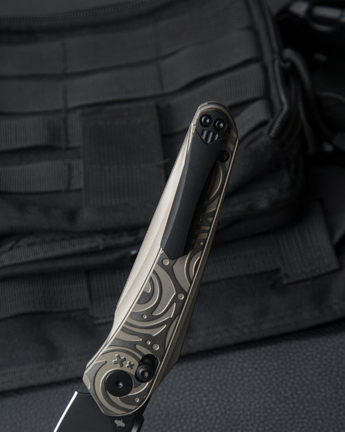 Bestech Mothus BT2206C M390 Blade Titanium Handle Crossbar Lock Folding Knife