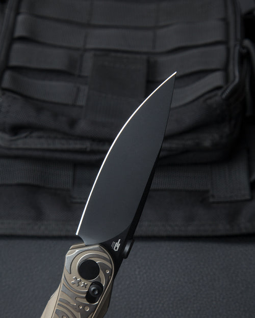 Bestech Mothus BT2206C M390 Blade Titanium Handle Crossbar Lock Folding Knife