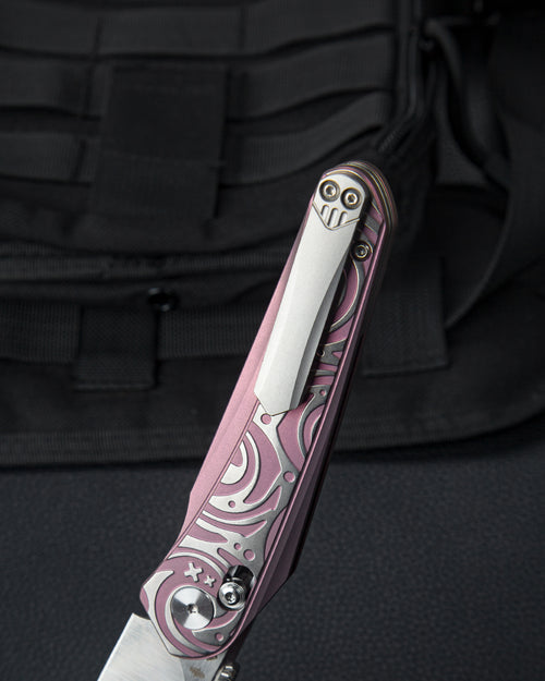 Bestech Mothus BT2206D M390 Blade Titanium Handle Crossbar Lock Folding Knife