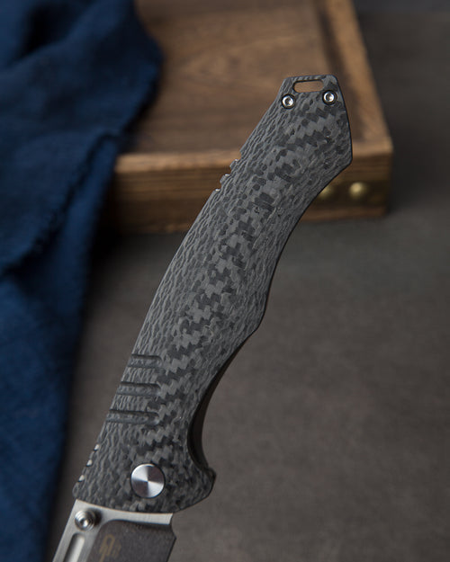 Bestech Keen II BT2301A CPM-S35VN Blade Titanium +Carbon Fiber Handle Frame Lock Folding Knife