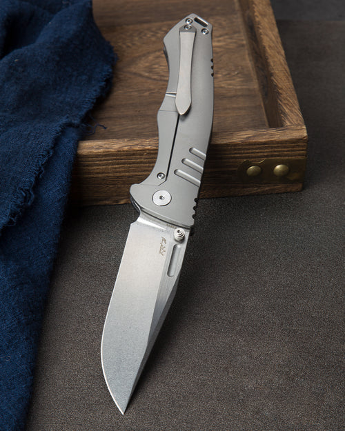 Bestech Keen II BT2301A CPM-S35VN Blade Titanium +Carbon Fiber Handle Frame Lock Folding Knife