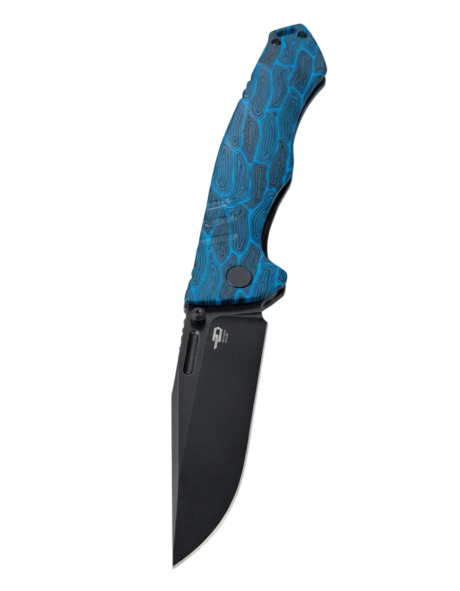 Bestech Keen II BT2301D CPM-S35VN Blade Black blue G10+Titanium Handle Frame Lock Folding Knife