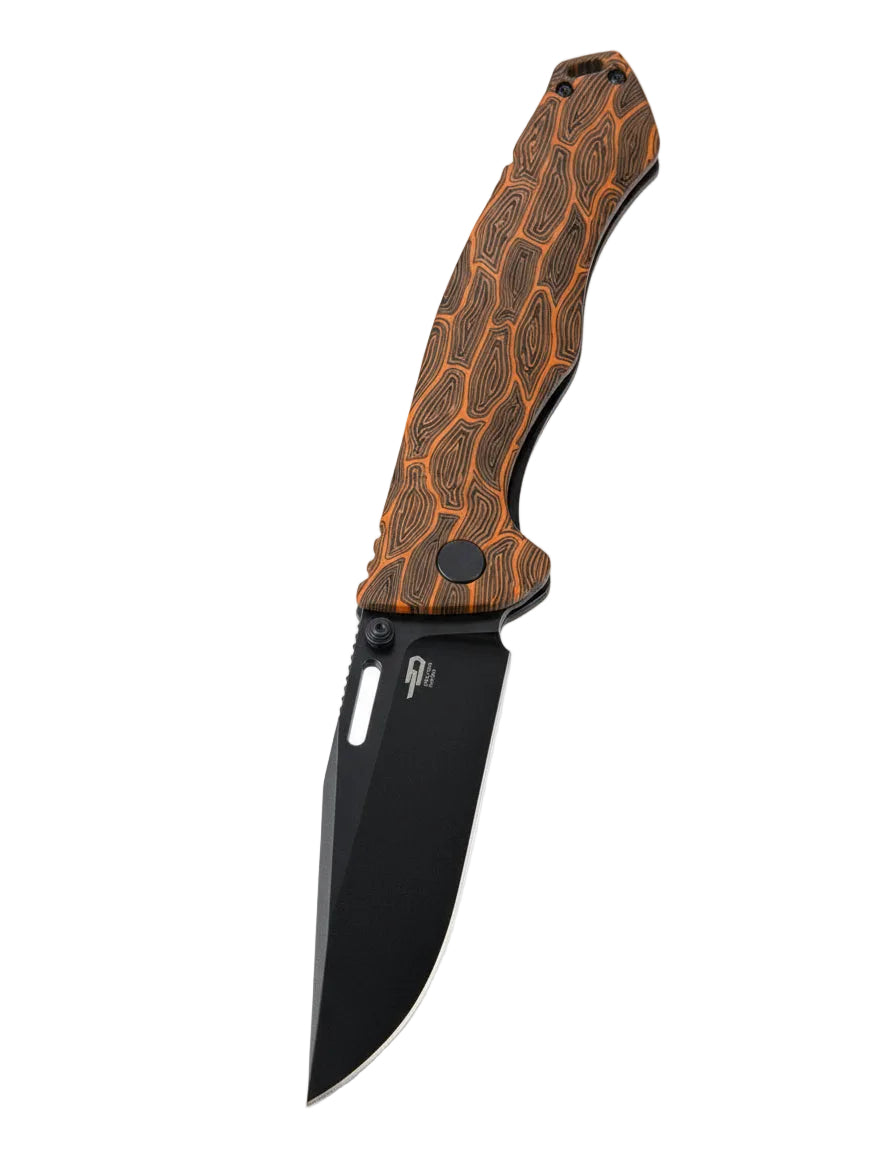 Bestech Keen II BT2301F CPM-S35VN Blade Black orange G10+Titanium Handle Frame Lock Folding Knife