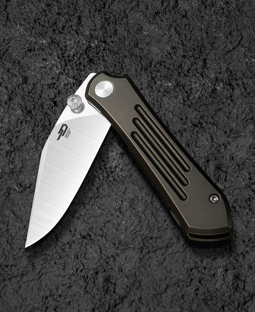 Bestech Icarus BT2302A M390 Blade Titanium Handle Frame Lock Folding Knife