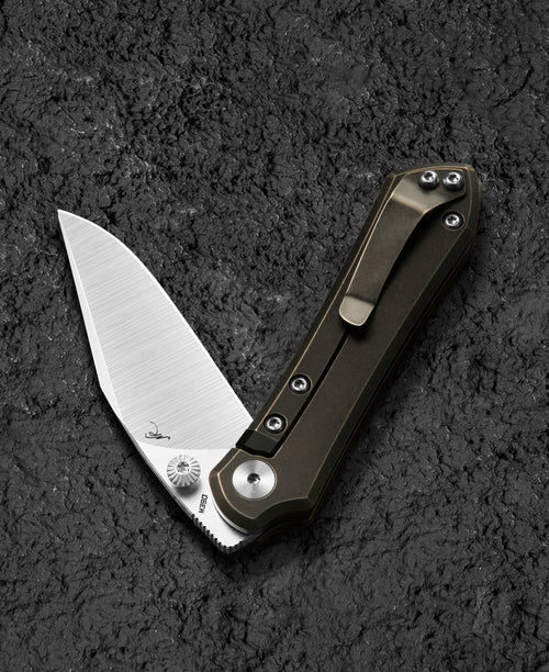 Bestech Icarus BT2302A M390 Blade Titanium Handle Frame Lock Folding Knife