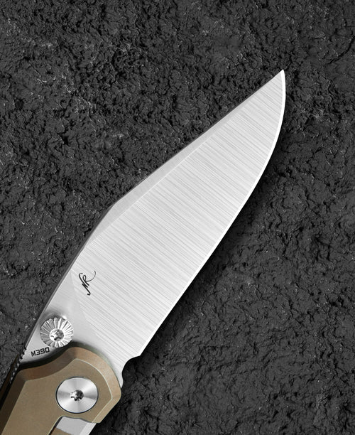 Bestech Icarus BT2302F M390 Blade Titanium Handle Frame Lock Folding Knife