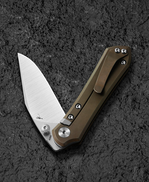 Bestech Icarus BT2302F M390 Blade Titanium Handle Frame Lock Folding Knife