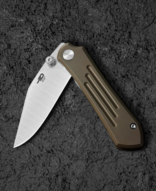 Bestech Icarus BT2302F M390 Blade Titanium Handle Frame Lock Folding Knife