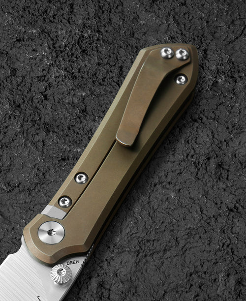 Bestech Icarus BT2302F M390 Blade Titanium Handle Frame Lock Folding Knife