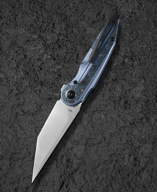 Bestech Blind Fury BT2303A M390 Blade Titanium and Carbon Fiber Handle Frame Lock Folding Knife