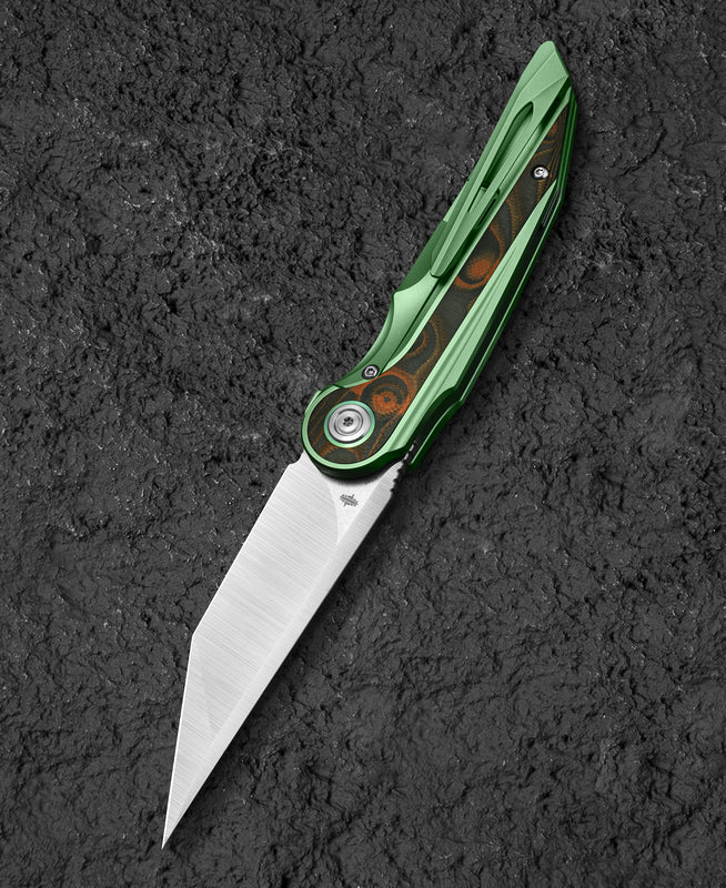 Bestech Blind Fury BT2303C M390 Blade Titanium and Carbon Fiber Handle Frame Lock Folding Knife