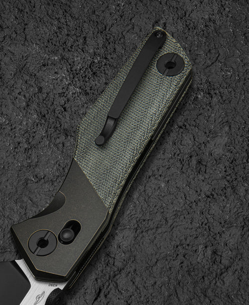 Bestech Cetus BT2304A M390 Blade Titanium+Micarta Handle Crossbar Lock Folding Knife
