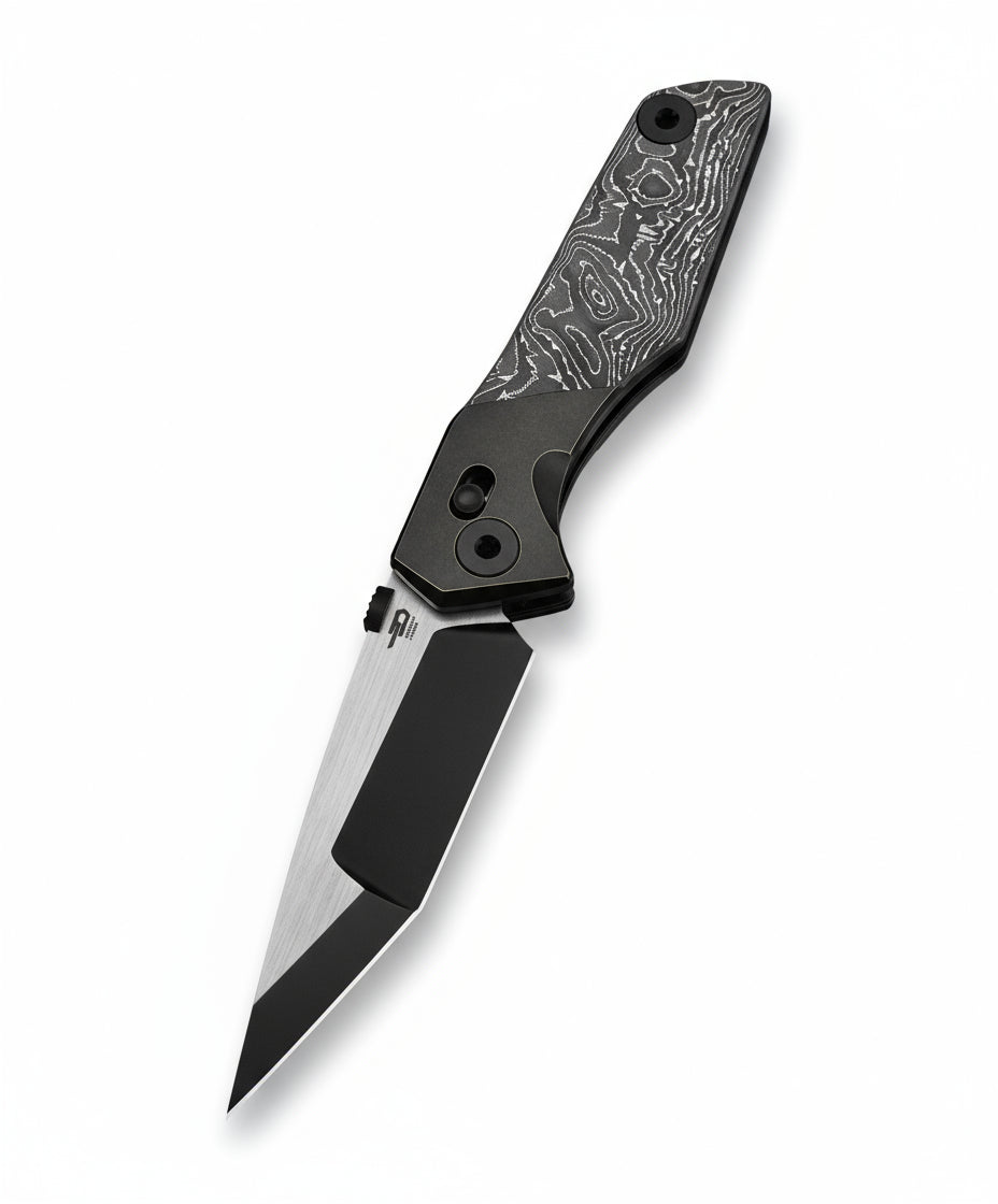 Bestech Cetus BT2304C M390 Blade Titanium+Carbon Fiber Handle Crossbar Lock Folding Knife