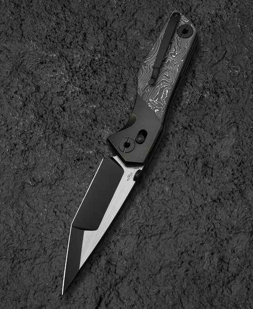 Bestech Cetus BT2304C M390 Blade Titanium+Carbon Fiber Handle Crossbar Lock Folding Knife