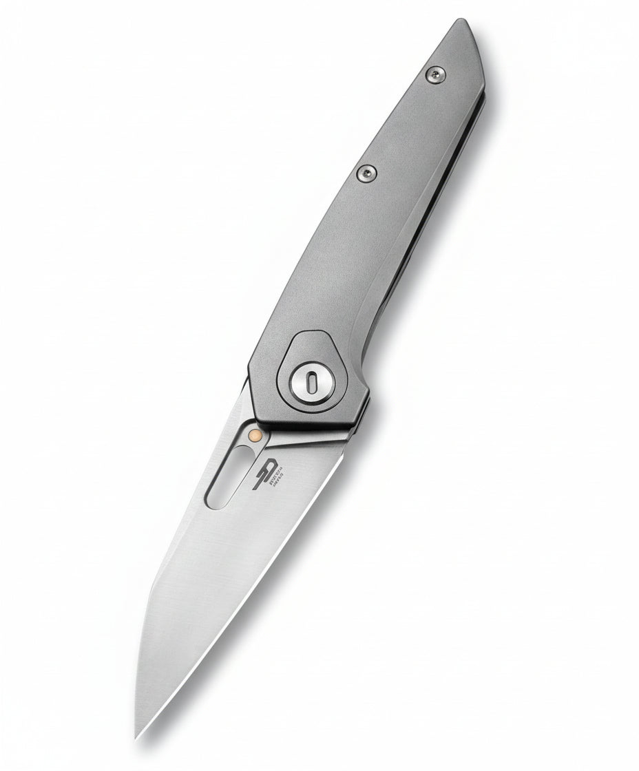 Bestech VK-VOID BT2305A Satin Elmax Blade Titanium Handle Frame Lock Folding Knife