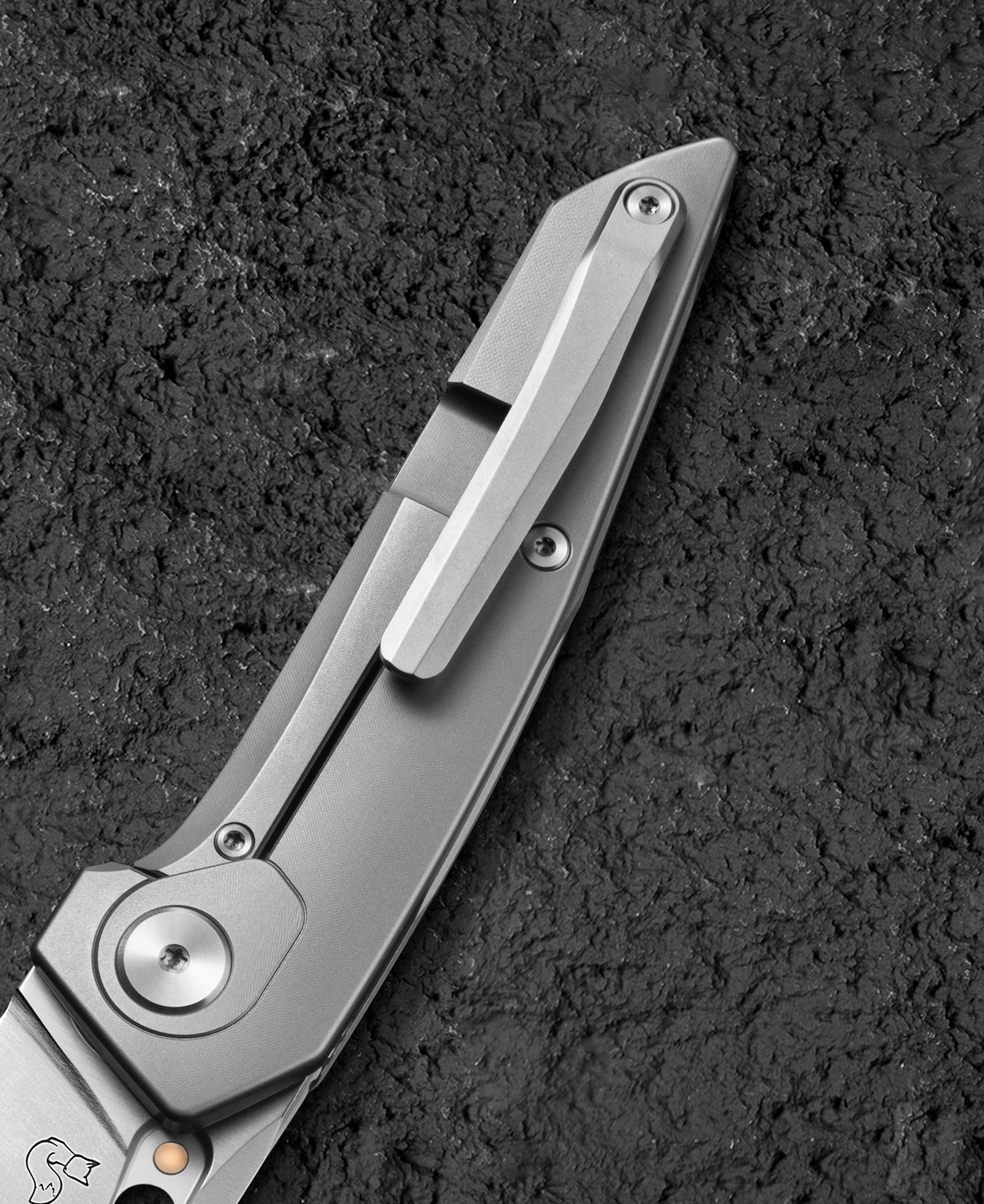 Bestech VK-VOID BT2305A Satin Elmax Blade Titanium Handle Frame Lock Folding Knife
