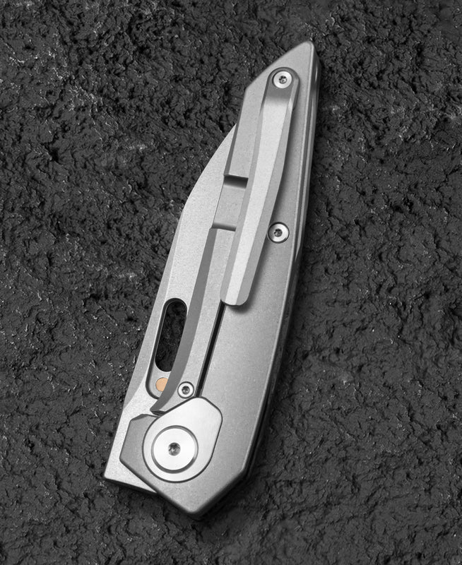 Bestech VK-VOID BT2305B Satin Elmax Blade Titanium+Carbon Fiber Handle Frame Lock Folding Knife