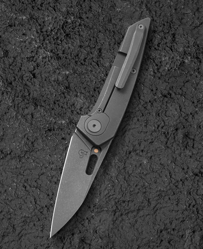 Bestech VK-VOID BT2305C Satin Elmax Blade Titanium Handle Frame Lock Folding Knife