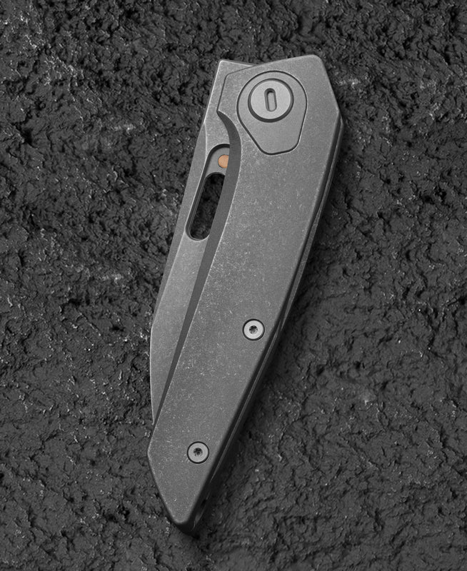 Bestech VK-VOID BT2305C Satin Elmax Blade Titanium Handle Frame Lock Folding Knife