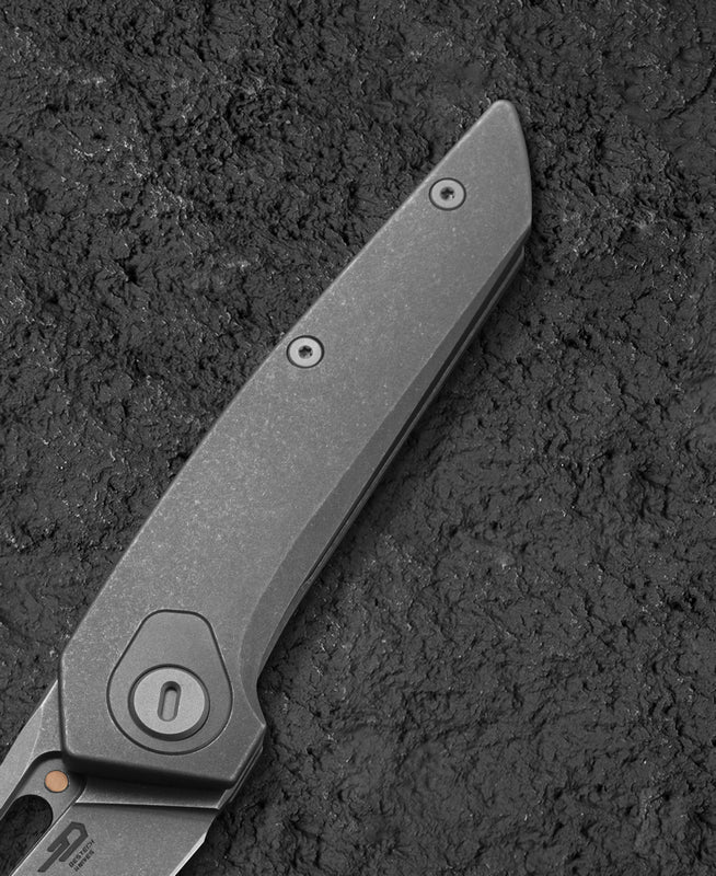 Bestech VK-VOID BT2305C Satin Elmax Blade Titanium Handle Frame Lock Folding Knife