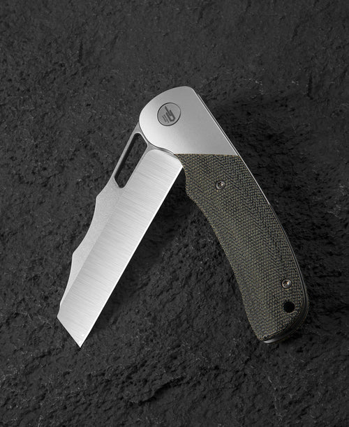 Bestech SYN BT2306B Elmax Blade Titanium+Micarta Handle Frame Lock Folding Knife