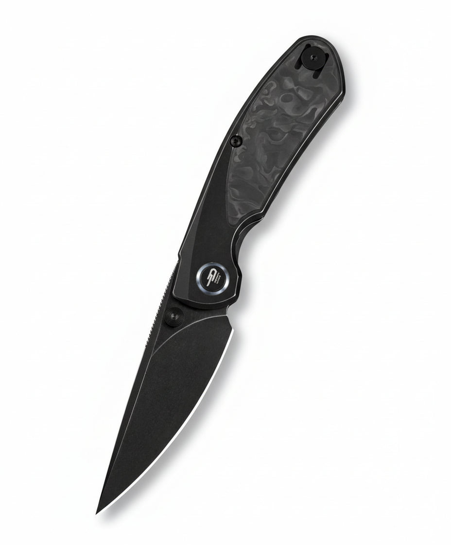 Bestech Lito BT2307D M390 Blade Titanium+Carbon Fiber Inlay Handle Frame Lock Folding Knife