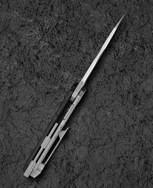 Bestech Nyxie 3 BT2308C CPM-S35VN Blade Marble Carbon Fiber Titanium Handle Frame Lock Folding Knife