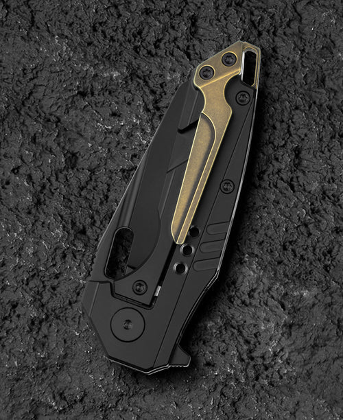 Bestech Nyxie 3 BT2308D CPM-S35VN Blade Marble Carbon Fiber Titanium Handle Frame Lock Folding Knife
