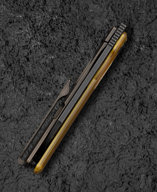 Bestech Bruv BT2401C M390 Blade Titanium+Ultem Handle Frame Lock Folding Knife