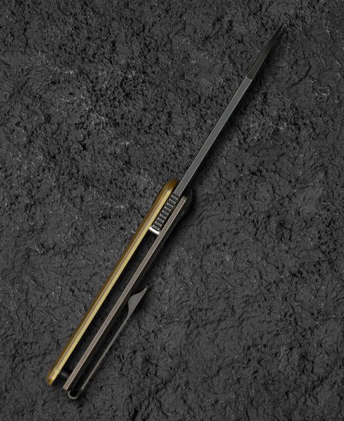 Bestech Bruv BT2401C M390 Blade Titanium+Ultem Handle Frame Lock Folding Knife