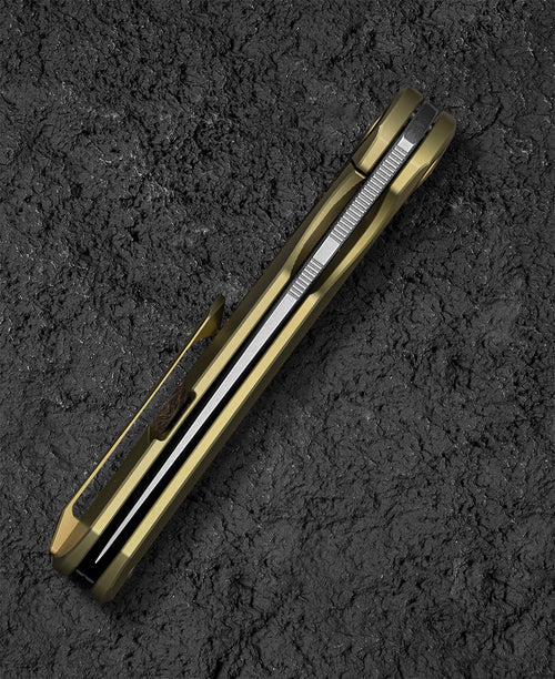 Bestech Sambac BT2402A MagnaCut Blade Titanium+Fat Carbon Fiber Handle Frame Lock Folding Knife