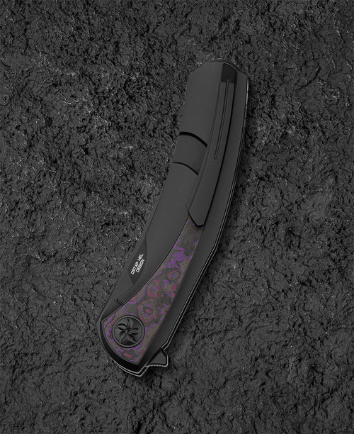 Bestech Sambac BT2402B MagnaCut Blade Titanium+Fat Carbon Fiber Handle Frame Lock Folding Knife