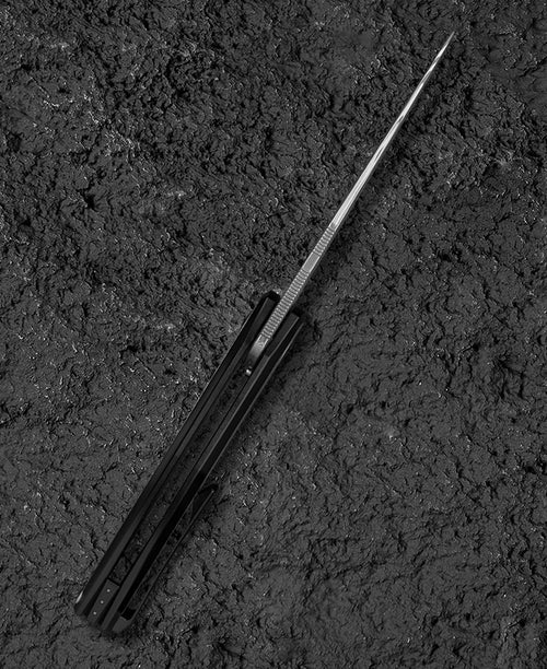 Bestech Sambac BT2402E Damascus Blade Titanium+Damascus Handle Frame Lock Folding Knife