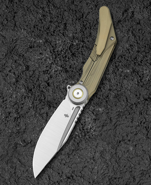 Bestech Seraph BT2403B M390 Blade Titanium Handle Frame Lock Folding Knife