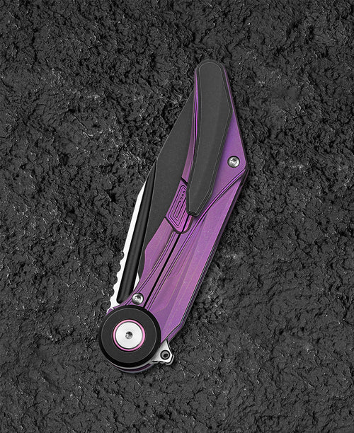 Bestech Seraph BT2403C M390 Blade Titanium Handle Frame Lock Folding Knife