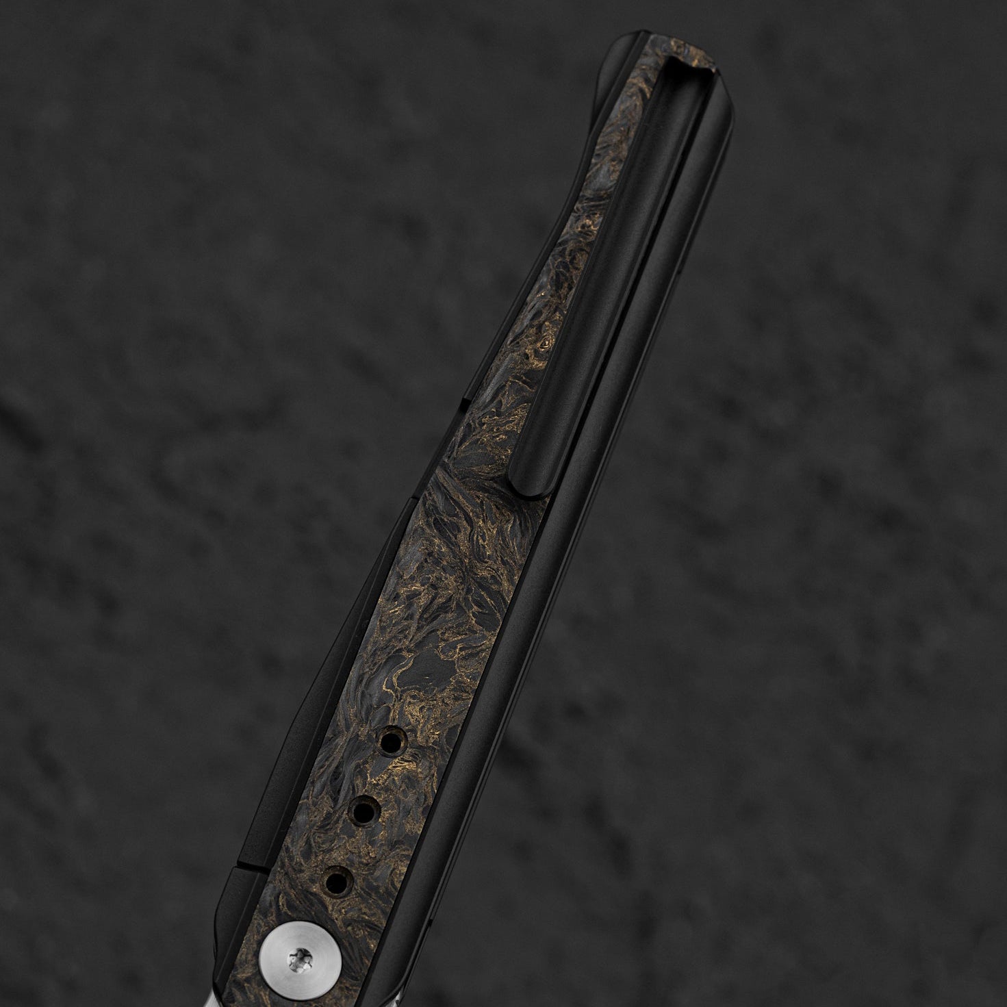 Bestech Knives Spear Phisher BT2405D M390 Blade Titanium+Marble Carbon Fiber Handle Edc Folding Knife